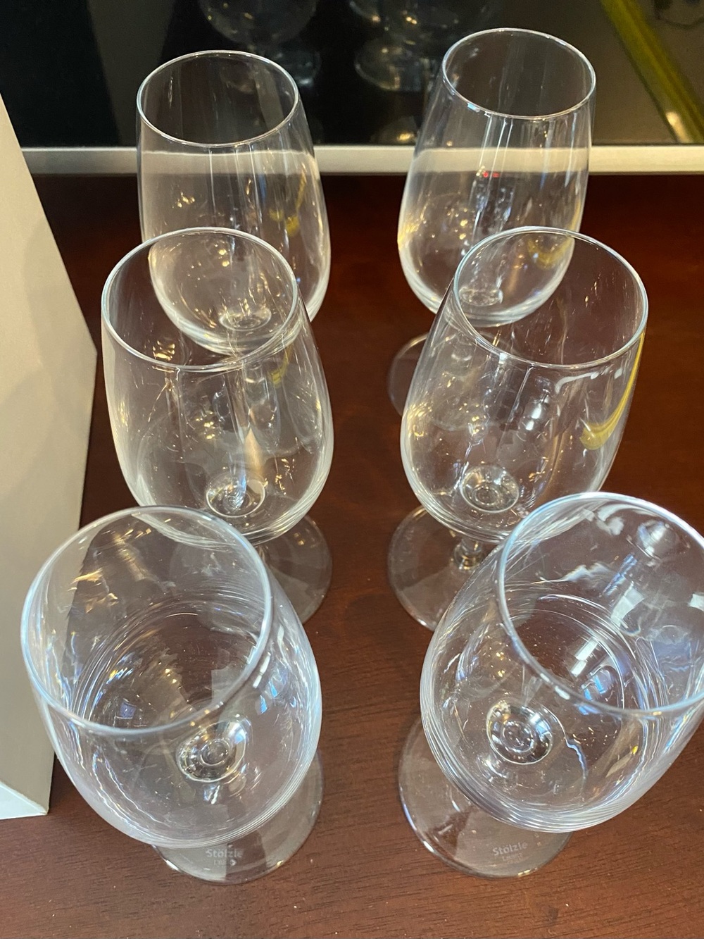 Clear Crystal Tasting Glasses - Elegant Home Dining Set